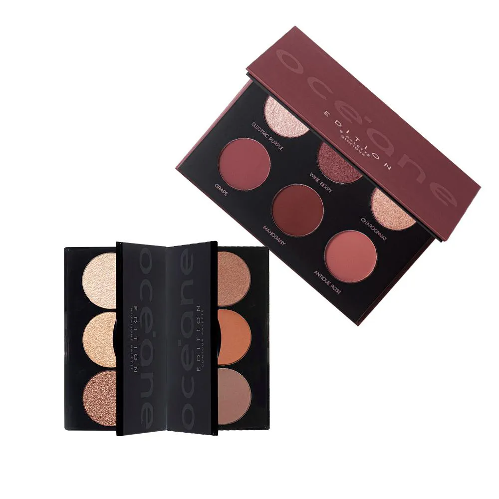 KIT OCéANE EDITION PALETA HIGHTLIGHT + CONTOUR E SOMBRA GLORIOUS (3 PRODUTOS)