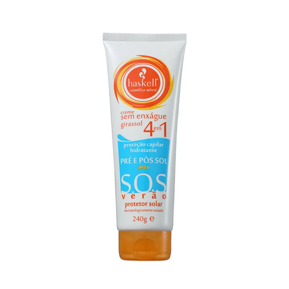 HASKELL S.O.S VERãO PRE E PóS SOL PROTETOR SOLAR CAPILAR 240G