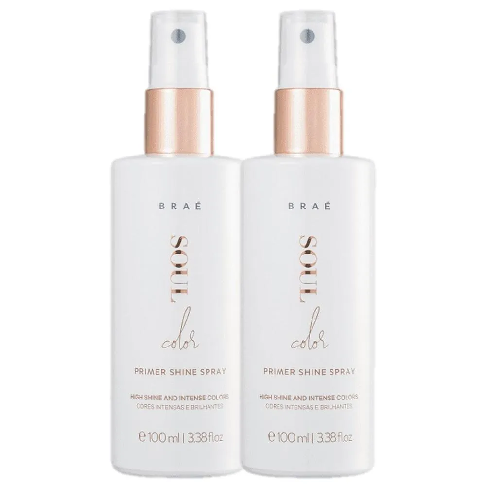 Kit Braé Soul Color - Prime Shine Spray 100ml (2 Unidades)