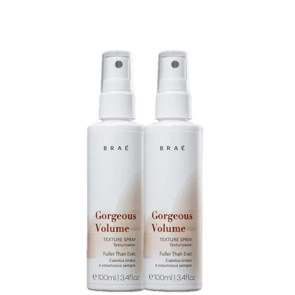 Kit Braé Gorgeous Volume - Spray Texturizador 100ml (2 Unidades)