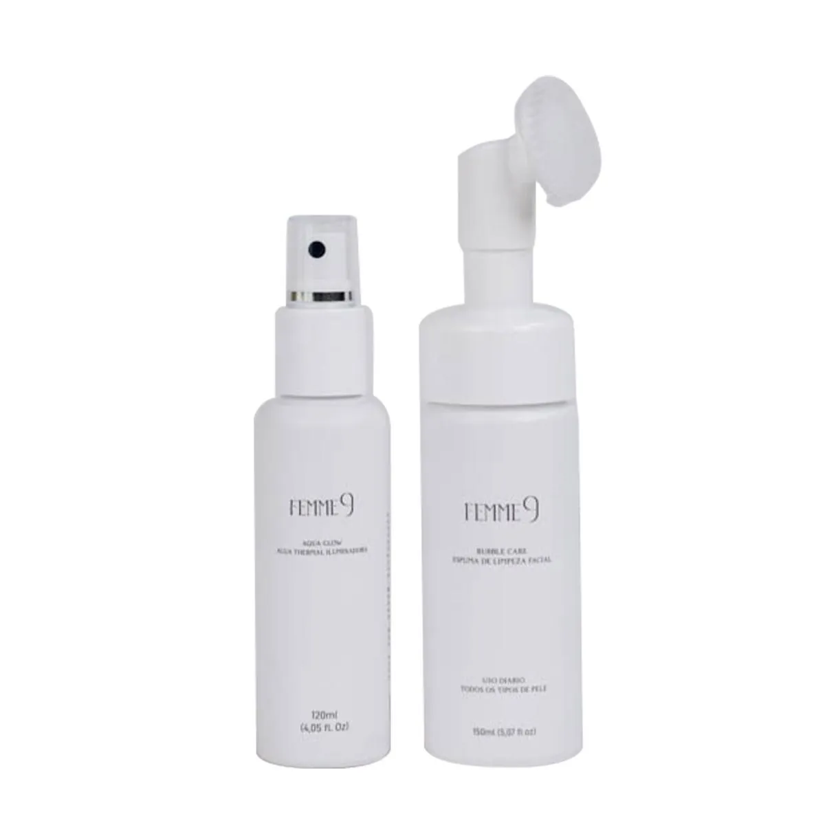 KIT FEMME9 ÁGUA TERMAL E ESPUMA DE LIMPEZA (2 PRODUTOS)