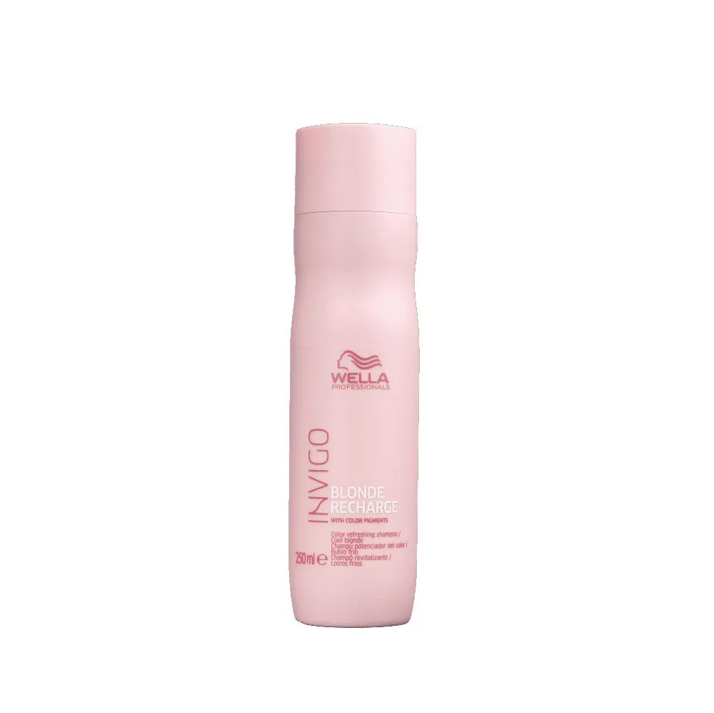Shampoo Matizador Wella Professionals Invigo Blonde Recharge Pigmentos Violeta 250ml