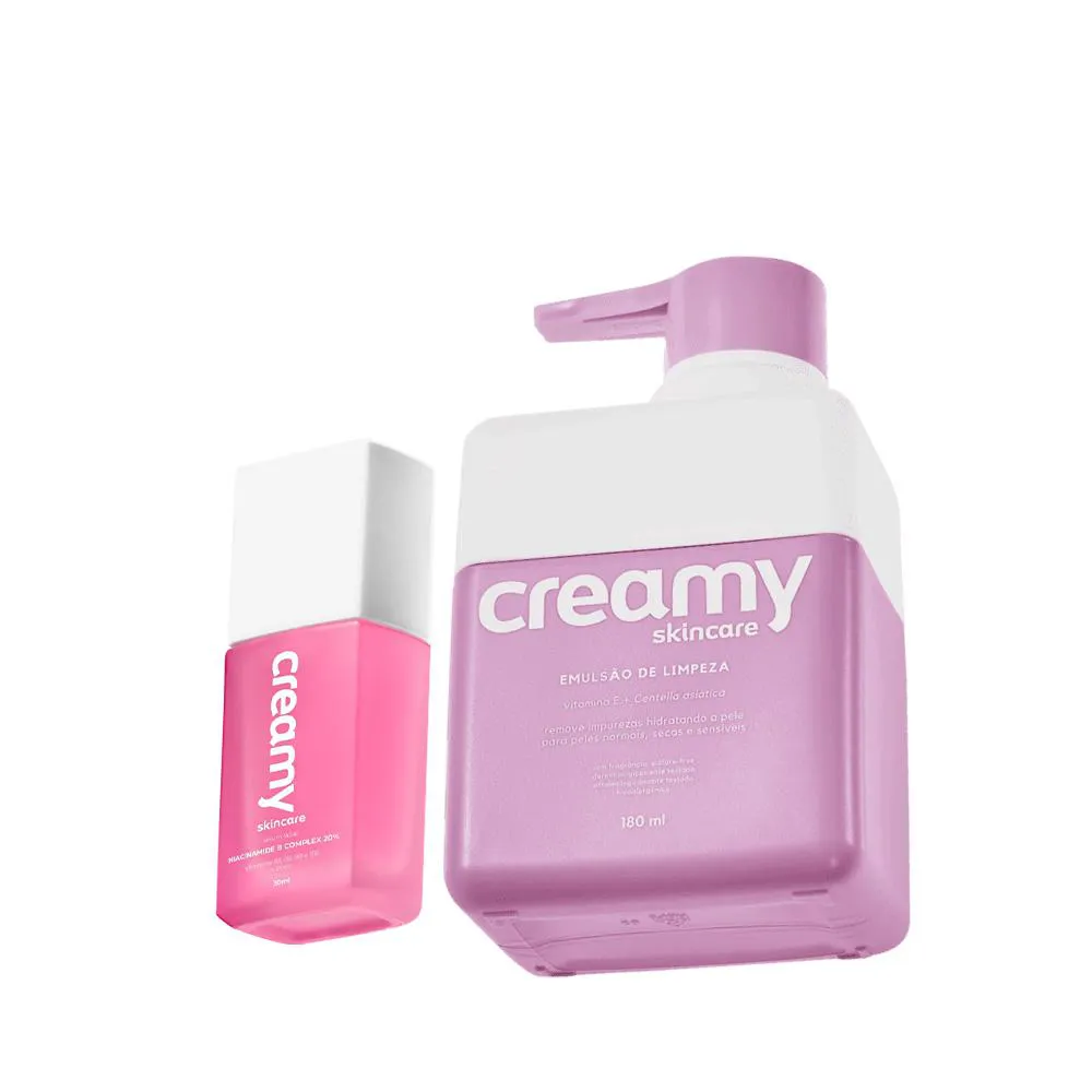 Kit Creamy B Complex 20 E Emulsão De Limpeza (2 Produtos)
