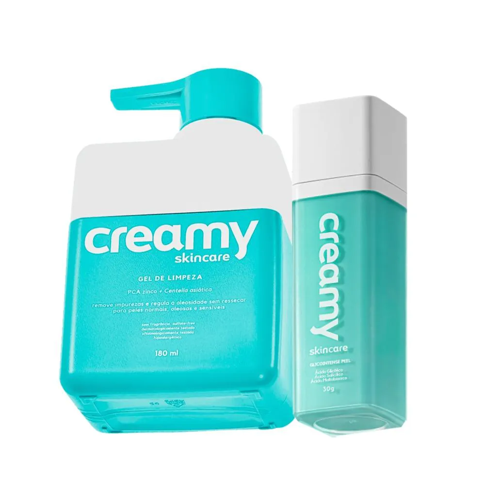 Kit Creamy Skincare Glicointense Peel E Gel De Limpeza (2 Produtos)