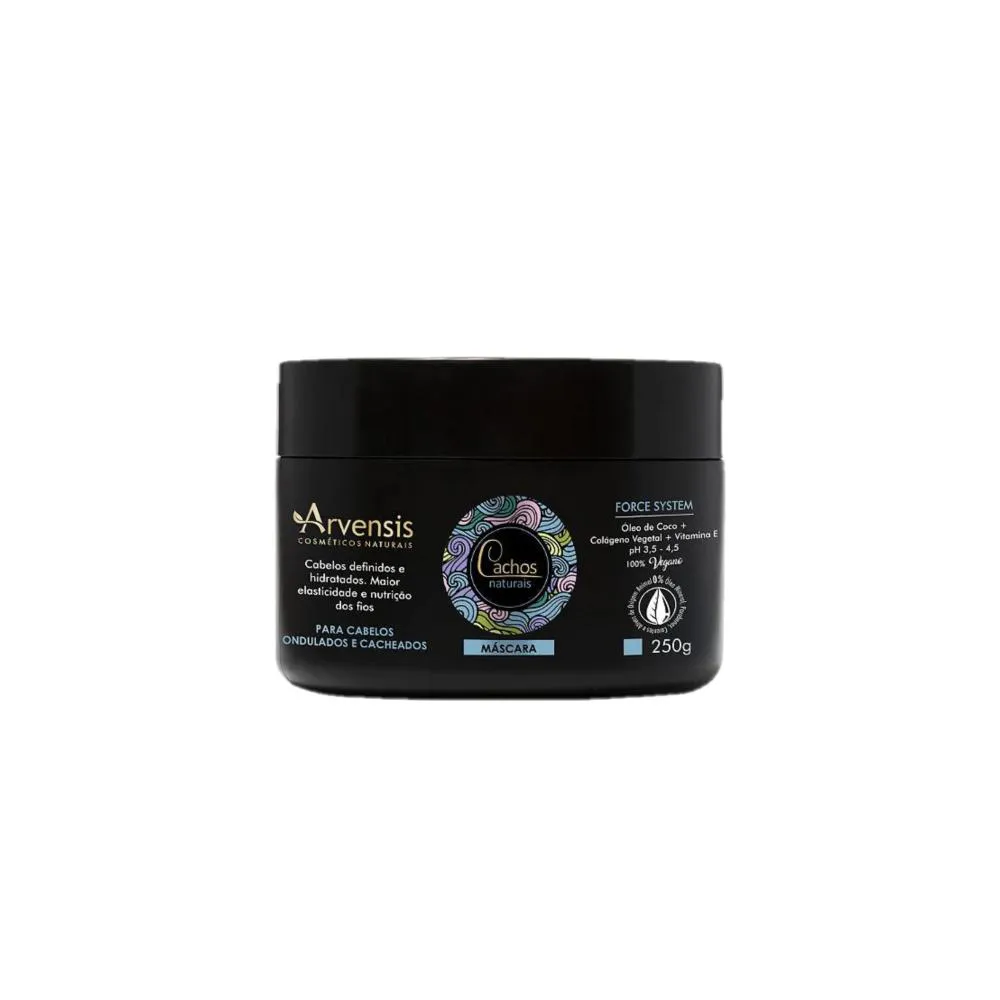 ARVENSIS CACHOS NATURAIS ONDULADOS E CACHEADOS - MáSCARA 250G