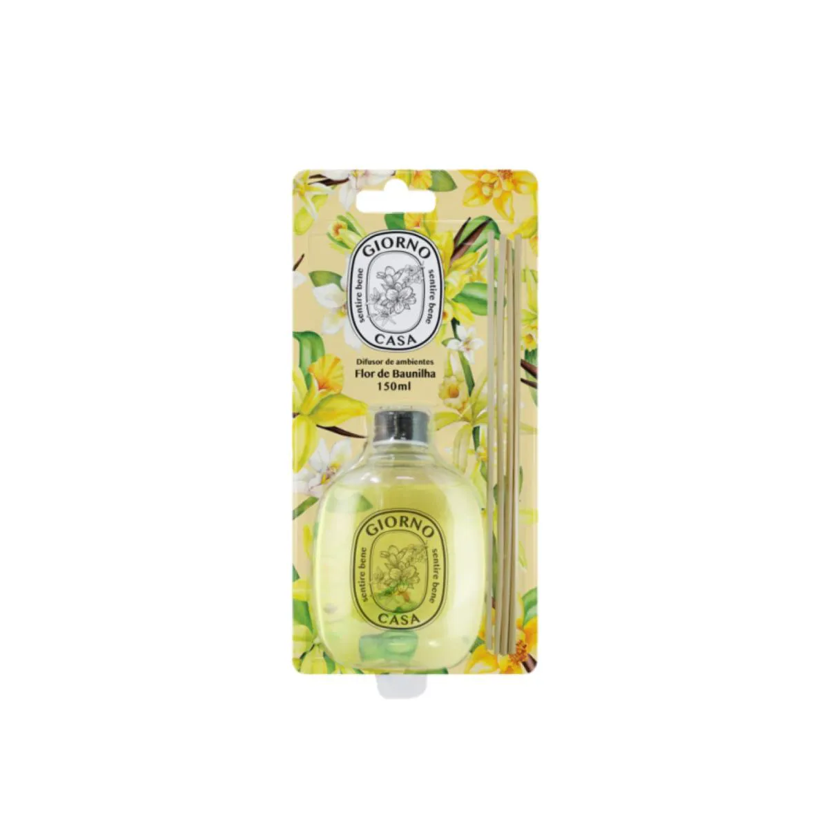 GIORNO CASA SENTIRE BENE FLOR DE BAUNILHA - DIFUSOR DE AMBIENTES 150ML