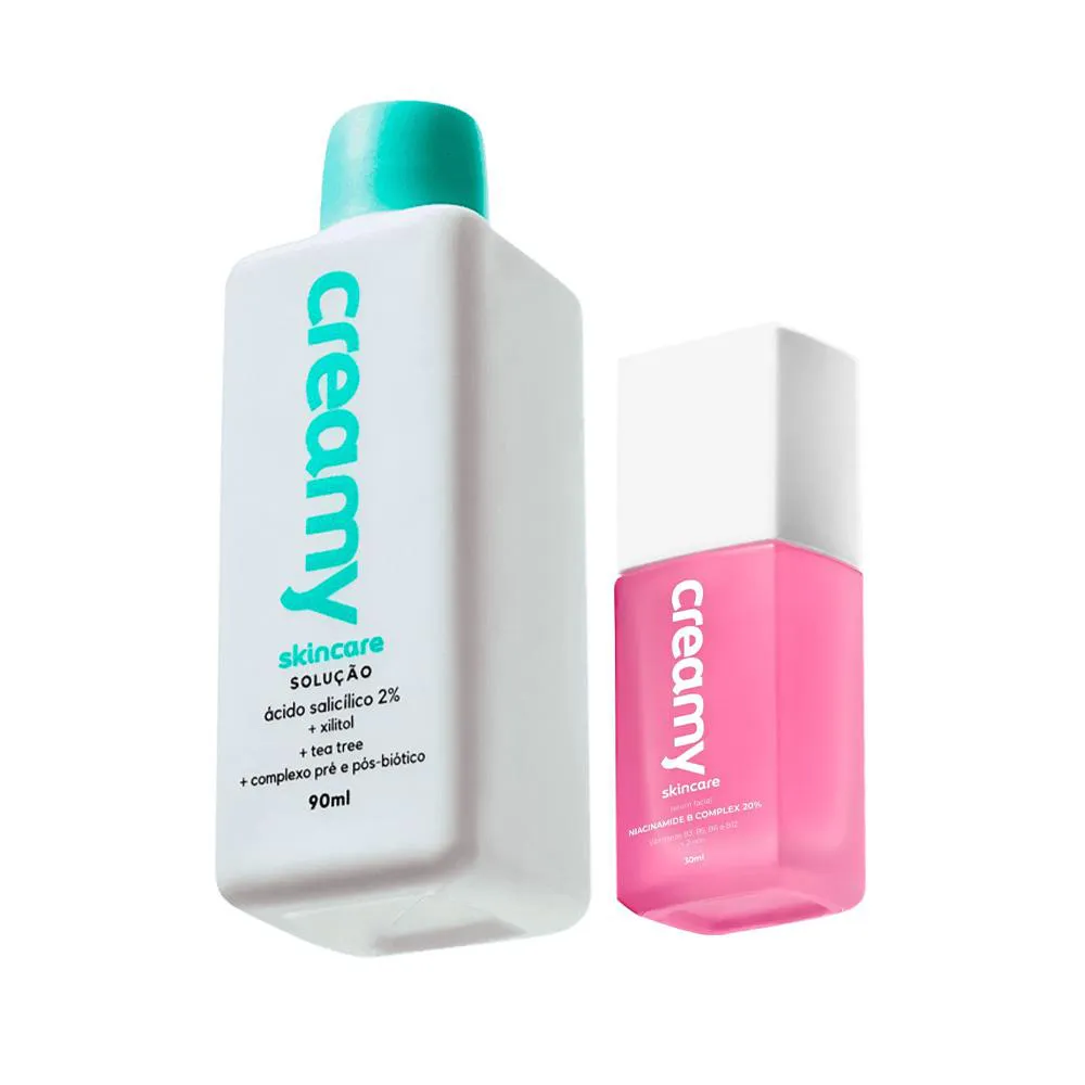 Kit Creamy B Complex 20 Solução Tônica Antiacne 90ml (2 Produtos)