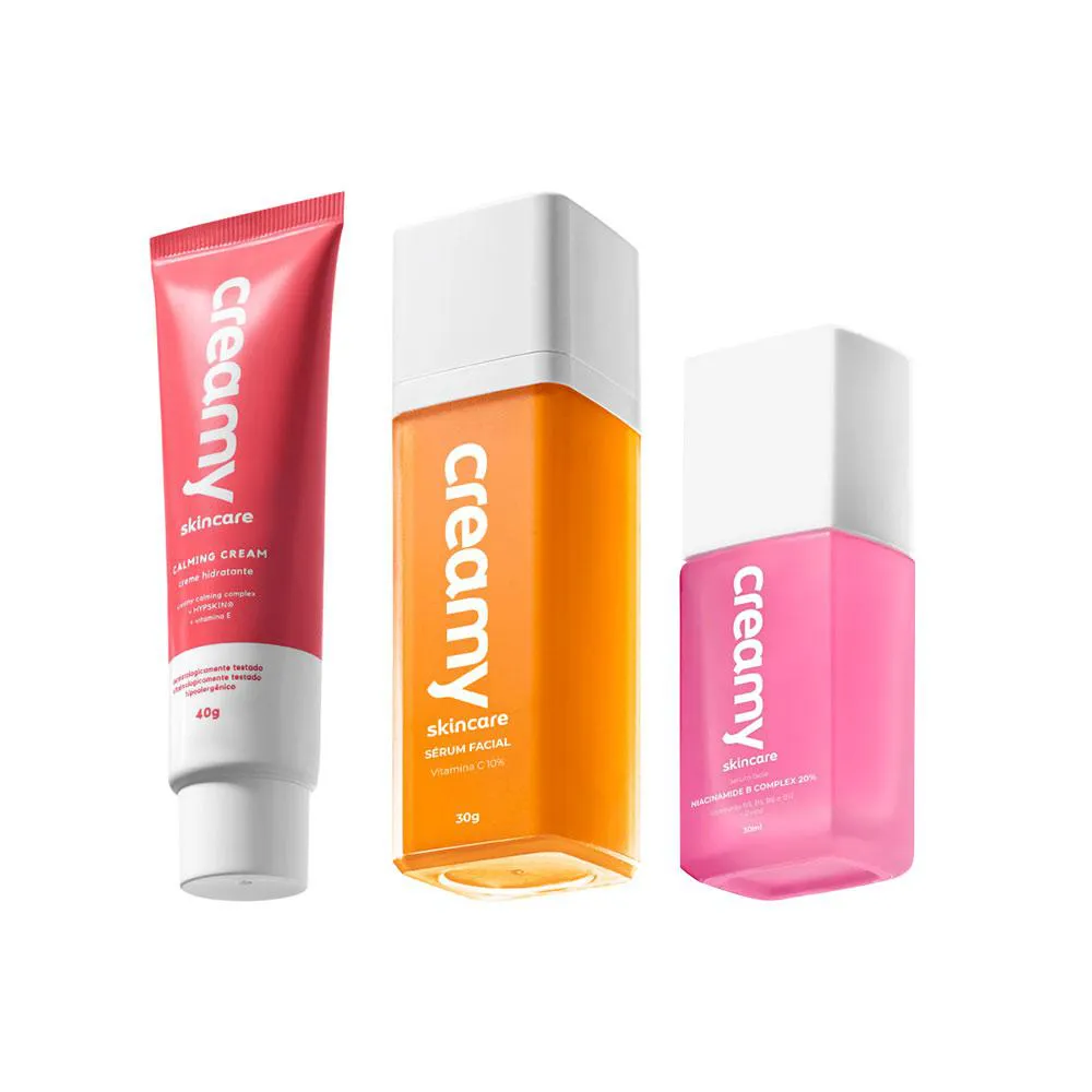 Kit Creamy Calming Vitamina C E B Complex (3 Produtos)