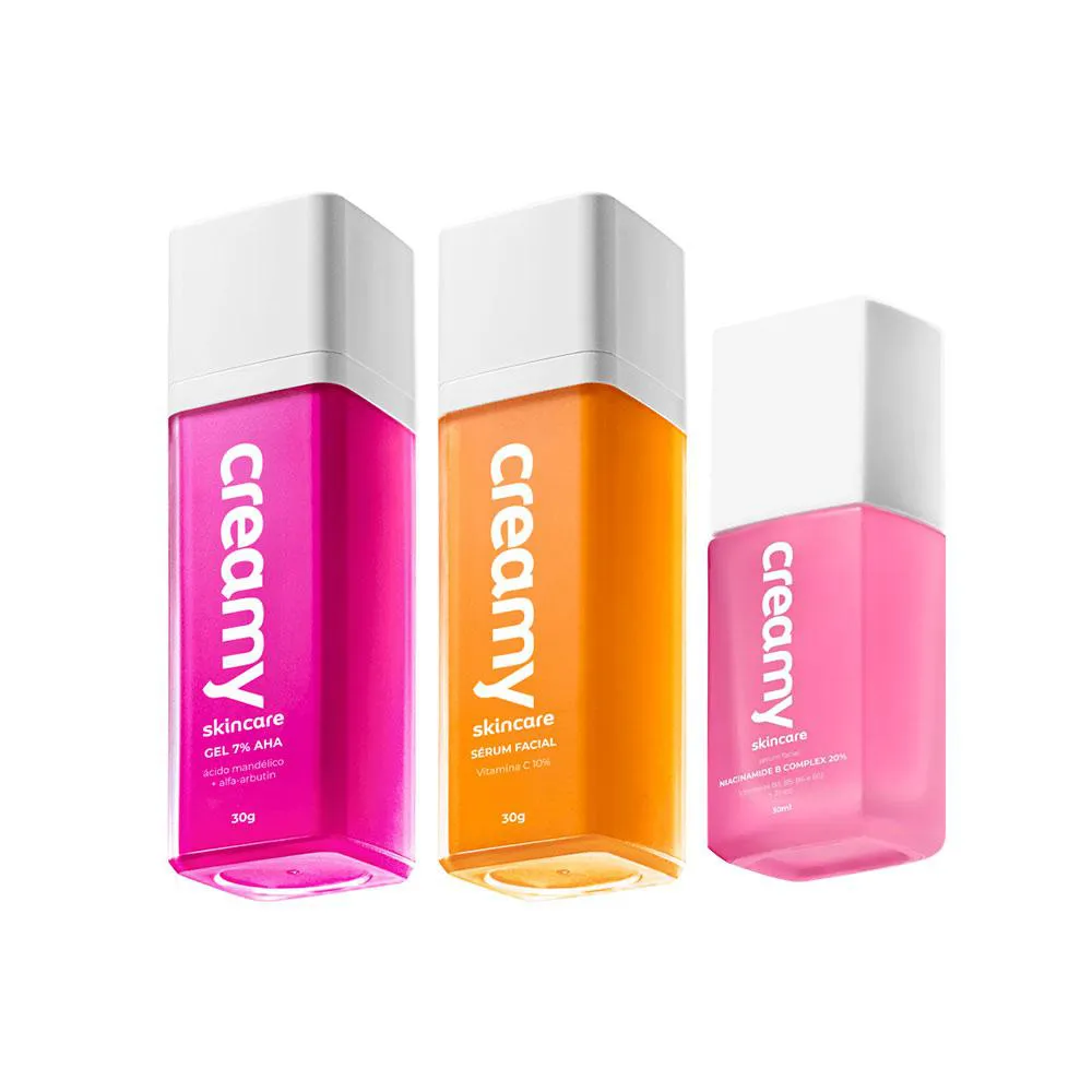 Kit Creamy Mandélico Vitamina C E B Complex (3 Produtos)
