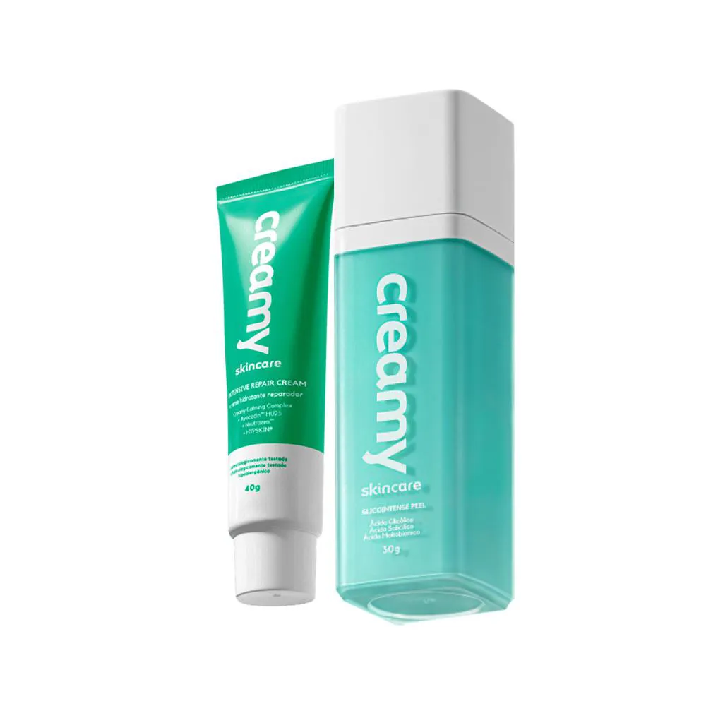 Kit Creamy Skincare Glicointense Peel E Creme Reparador (2 Produtos)