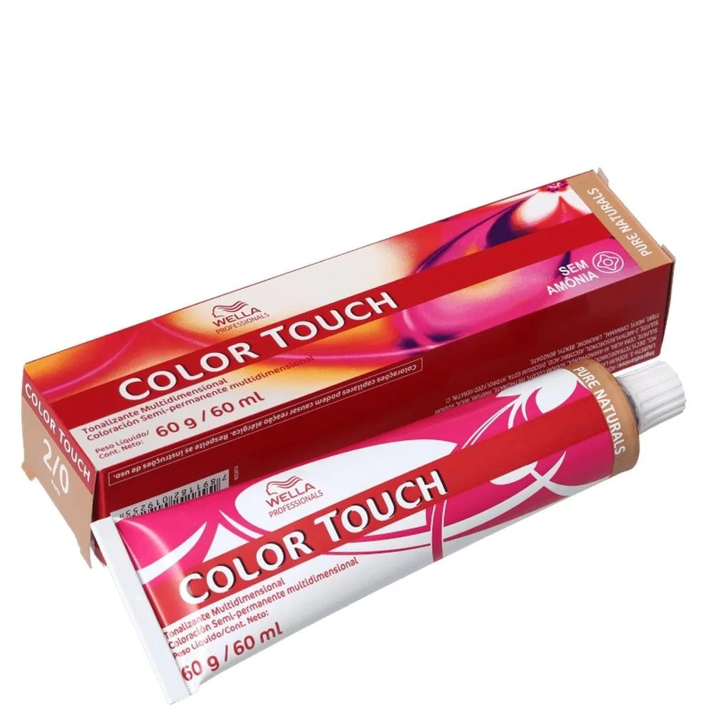 WELLA PROFESSIONALS COLOR TOUCH 2/0 PRETO - TONALIZANTE 60G