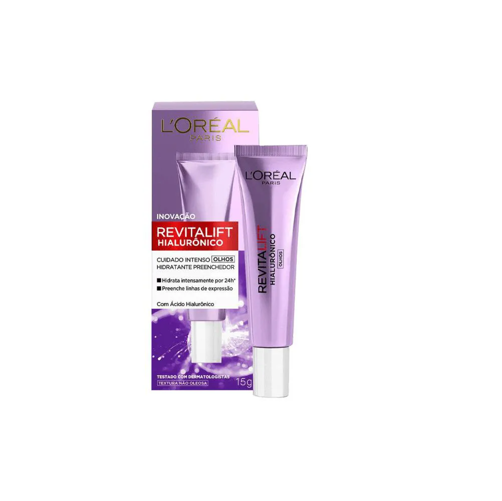 L?ORéAL PARIS REVITALIFT HIALURôNICO CREME HIDRATANTE PARA A ÁREA DOS OLHOS 15G