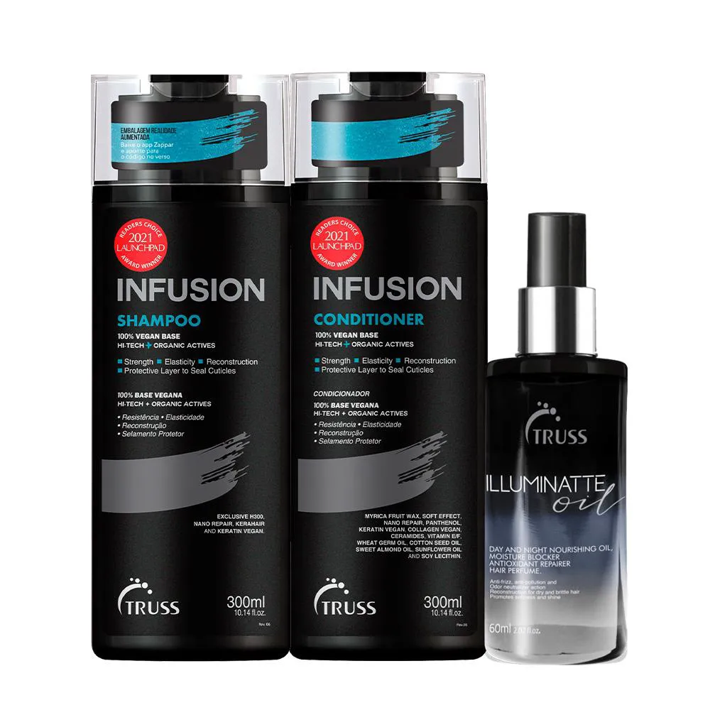 Kit Truss Illuminatte Oil Shampoo E Condicionador Infusion (3 Produtos)