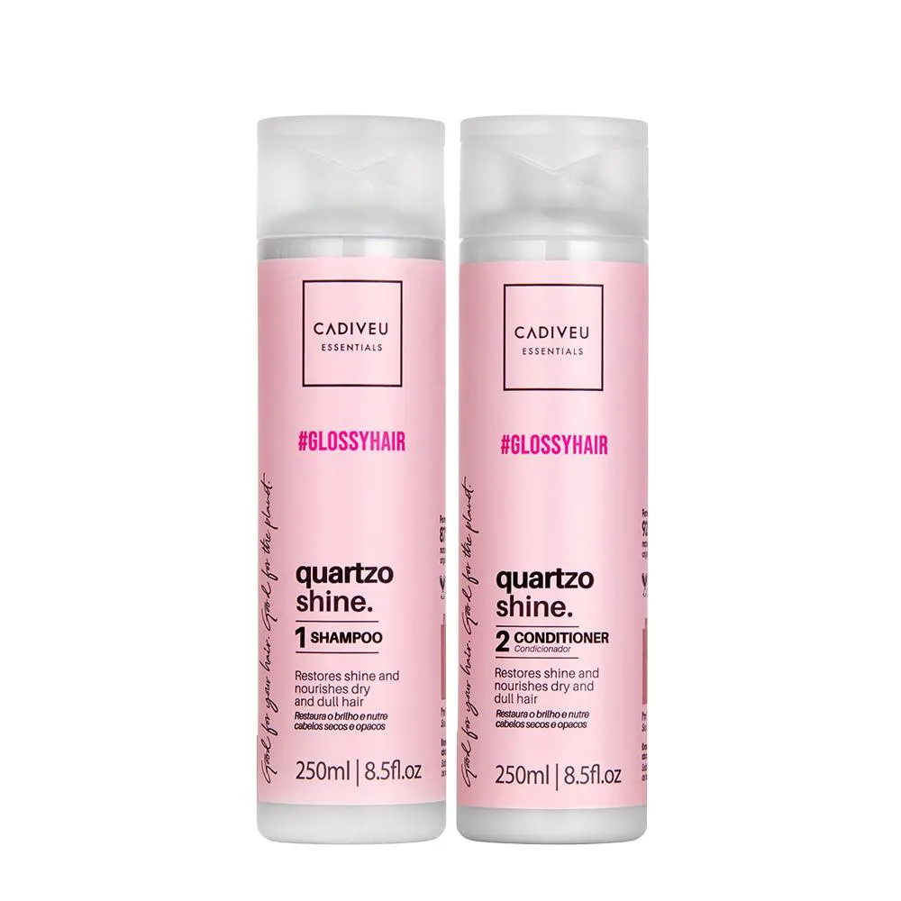 KIT CADIVEU ESSENTIALS QUARTZO SHINE - DUO (2 PRODUTOS)