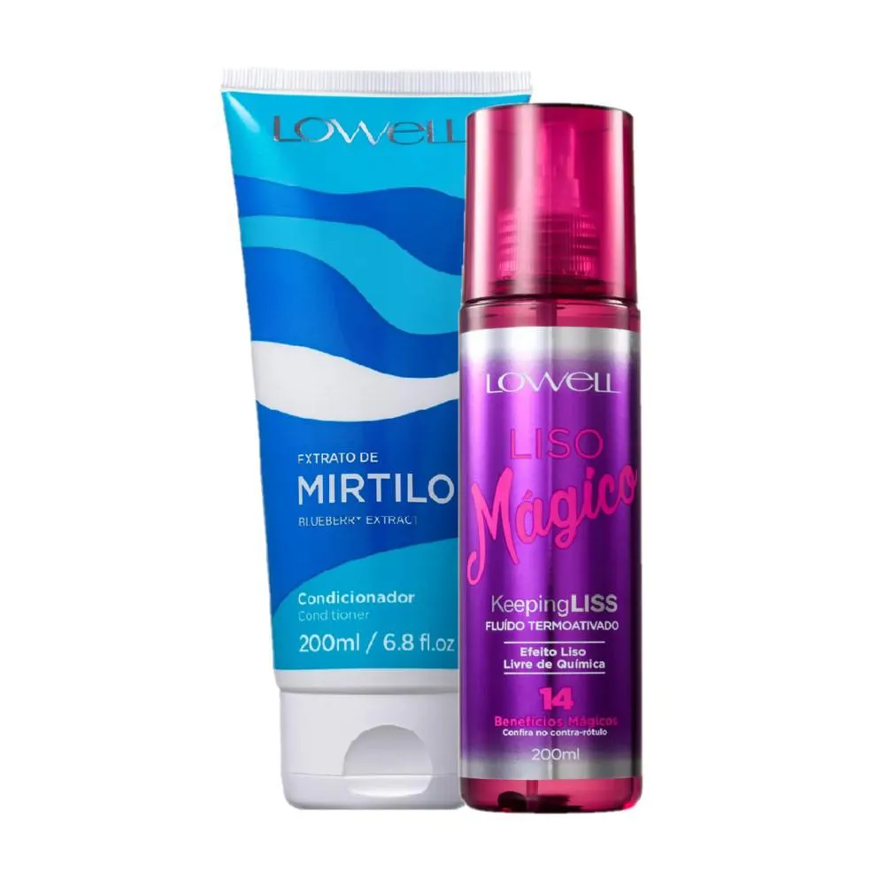 KIT LOWELL EXTRATO DE MIRTILO HIDRATAçãO TERMOATIVADA (2 PRODUTOS)