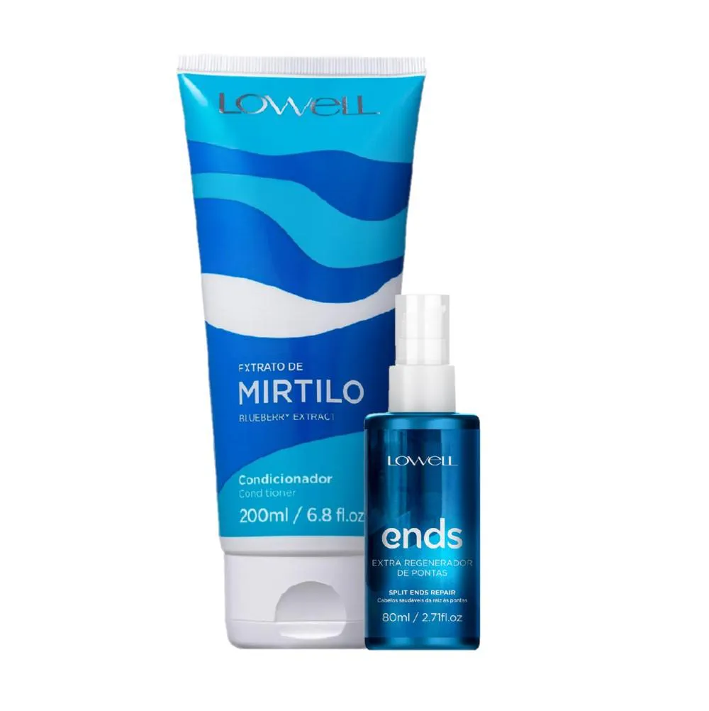 KIT LOWELL EXTRATO DE MIRTILO HIDRATAçãO REGENERADORA (2 PRODUTOS)
