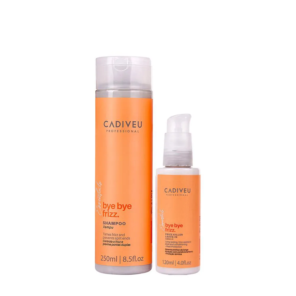 KIT CADIVEU PROFESSIONAL BYE BYE FRIZZ  SHAMPOO E LEAVE-IN (2 PRODUTOS)