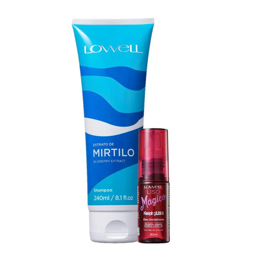 KIT LOWELL EXTRATO DE MIRTILO LIMPEZA MAGICA (2 PRODUTOS)