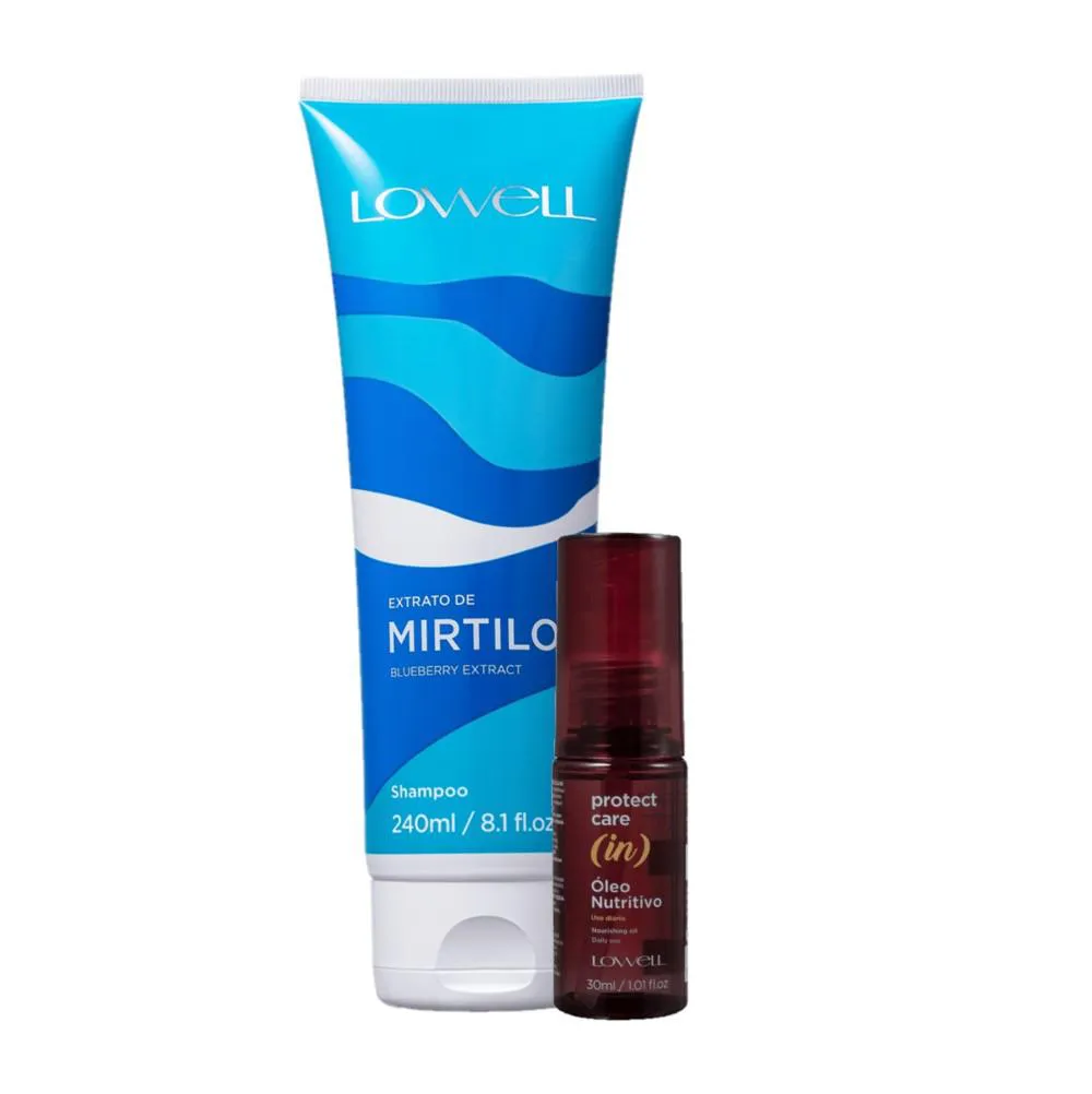 KIT LOWELL EXTRATO DE MIRTILO LIMPEZA NUTRITIVA (2 PRODUTOS)