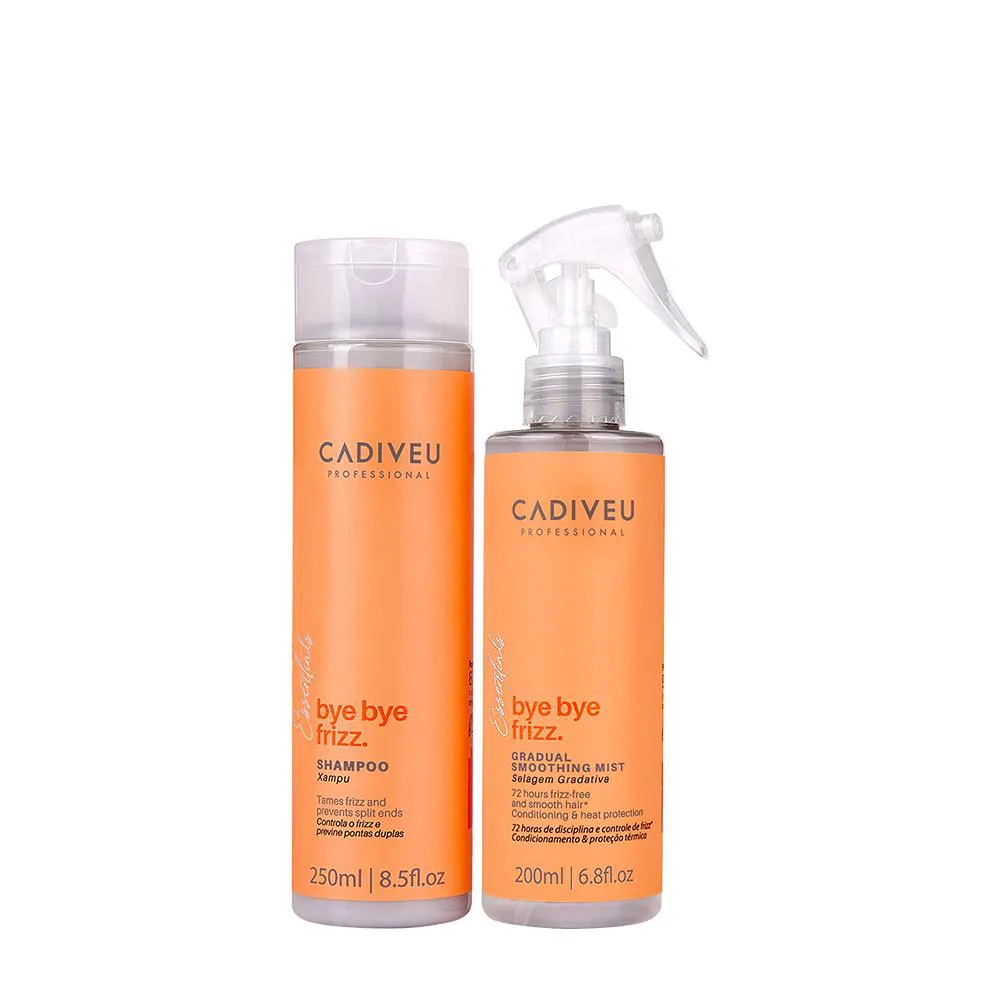 KIT CADIVEU PROFESSIONAL BYE BYE FRIZZ SHAMPOO E SELAGEM GRADATIVA (2 PRODUTOS)