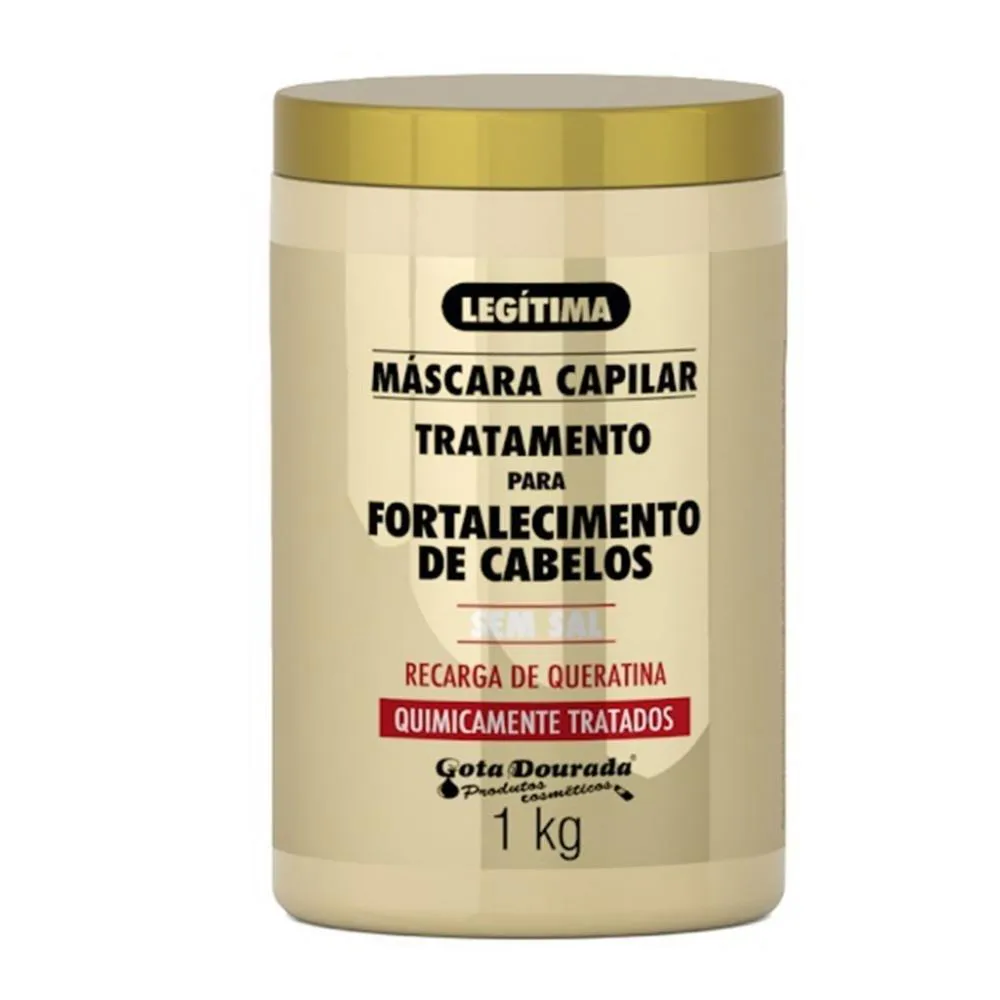 MASCARA CAPILAR GOTA DOURADA 1KG QUIMICAMENTE TRATADOS