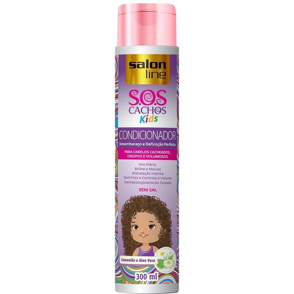 SALON LINE CONDICIONADOR SOS CACHOS KIDS 300ML