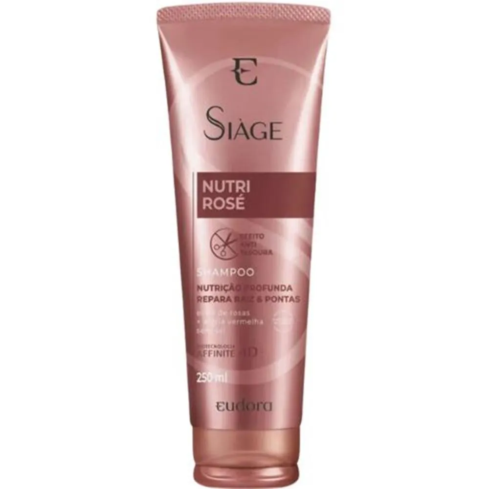 Shampoo Eudora Siage Nutri Rosé Reparação 250ml