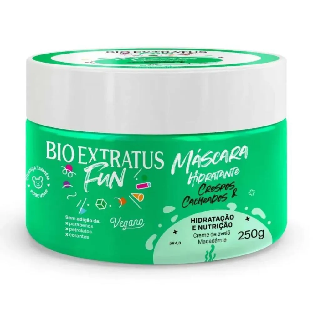 MASCARA BIO EXTRATUS FUN HIDRATANTE CRESPOS E CAHEADOS 250G