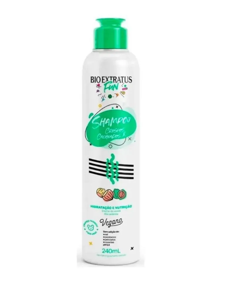 SHAMPOO BIO EXTRATUS FUN CRESPOS E CACHEADOS 240M