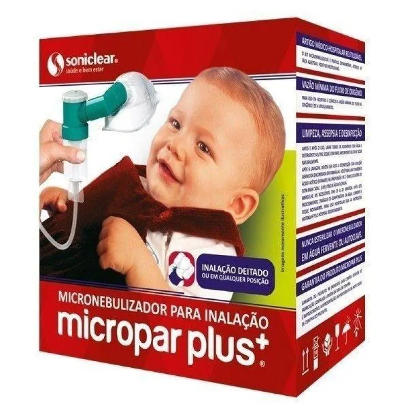 Micronebulizador para Inalação Micropar Plus Soniclear com Rosca Universal Adulto