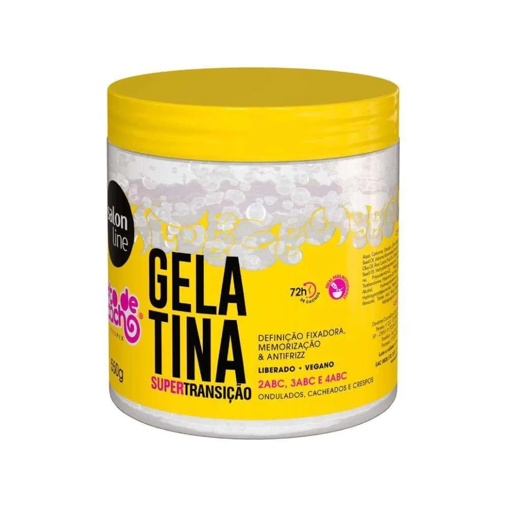 GELATINA TO DE CACHOS SALON LINE SUPER TRANSICAO 550G