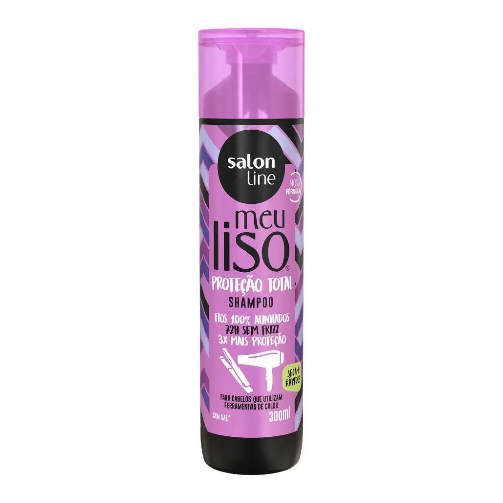Shampoo Salon Line Meu Liso Proteção Total 300ml