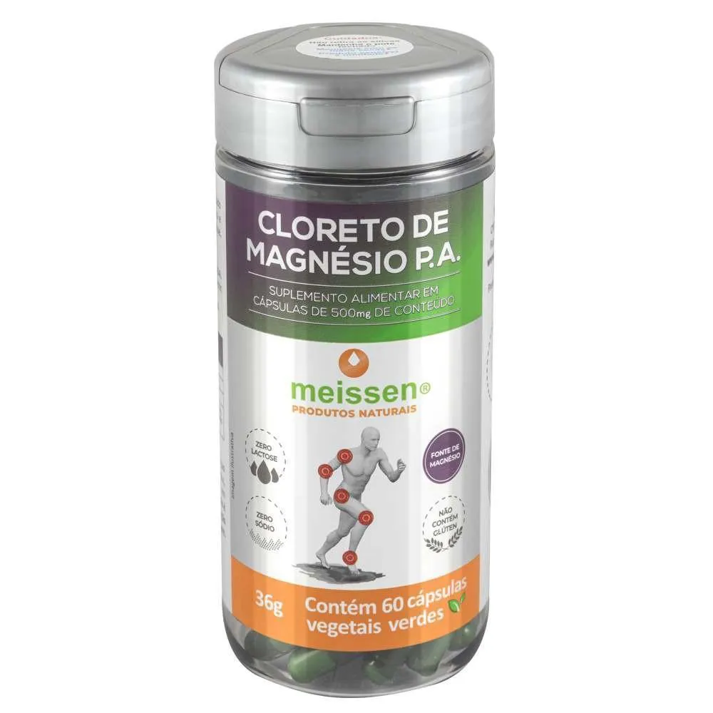 MAGNESIO CLORETO P.A. 500MG 60CAPS MEISSEN