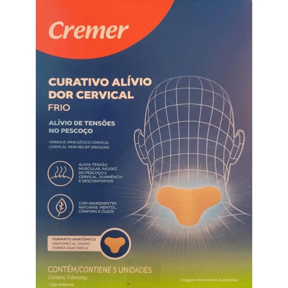 CURATIVO ADESIVO ALÍVIO DOR CERVICAL 5UN CREMER