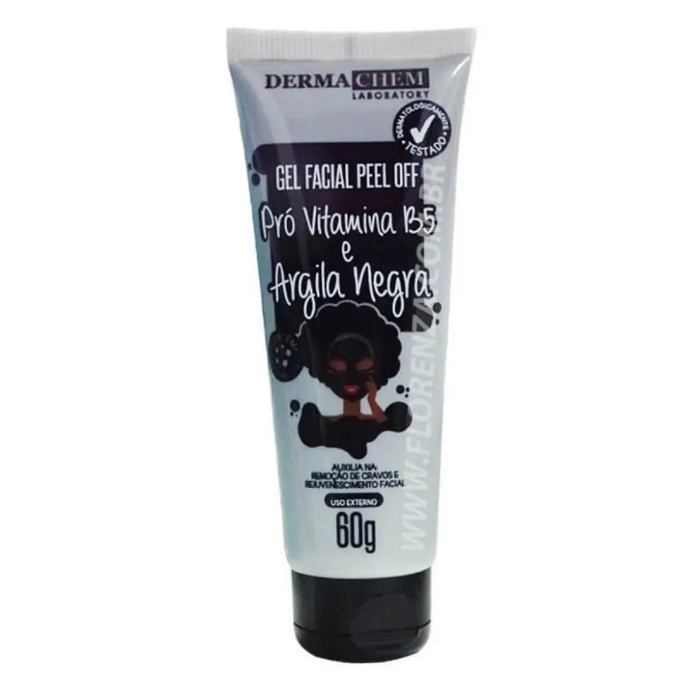 GEL FACIAL PEEL OFF PRO VITAMINAB5 ARGILA NEGRA 60GDERMACHEM