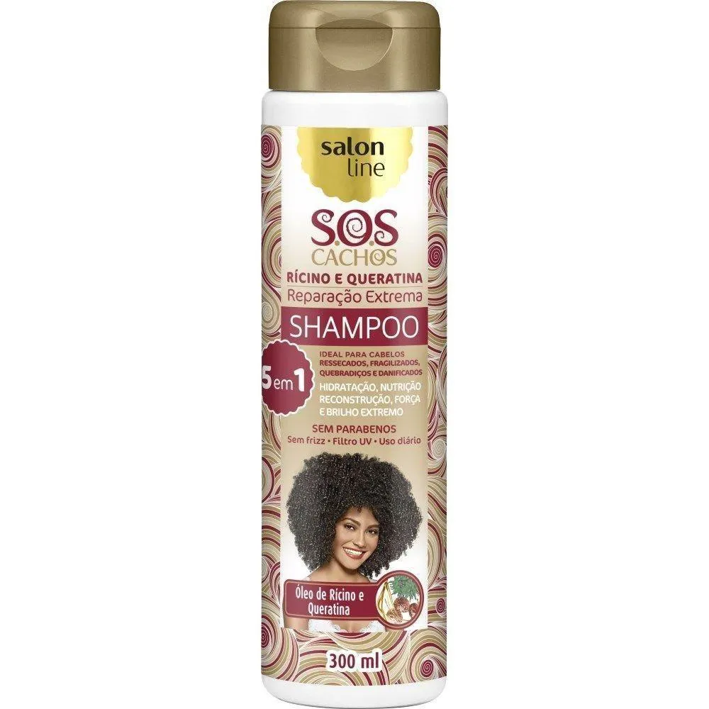 Shampoo Salon Line SOS de Cachos Hidratação Profunda 300ml