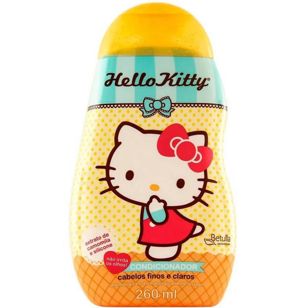 CONDICIONADOR HELLO KITTY 260ML CABELOS FINOS E CLAROS