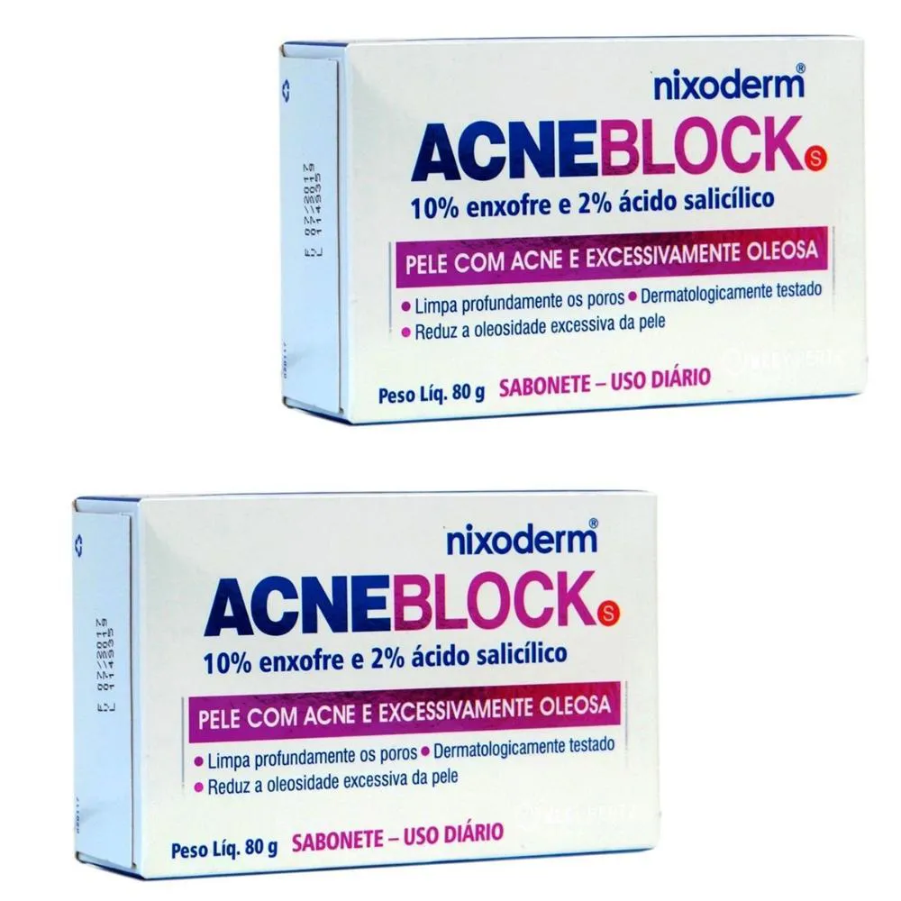 ACNEBLOCK SABONETE S 80G - KLEY HERTZ (KIT C/ 02UN)
