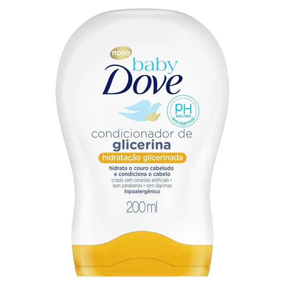 CONDICIONADOR DOVE BABY HIDRATACAO DE GLICERINADA 200ML