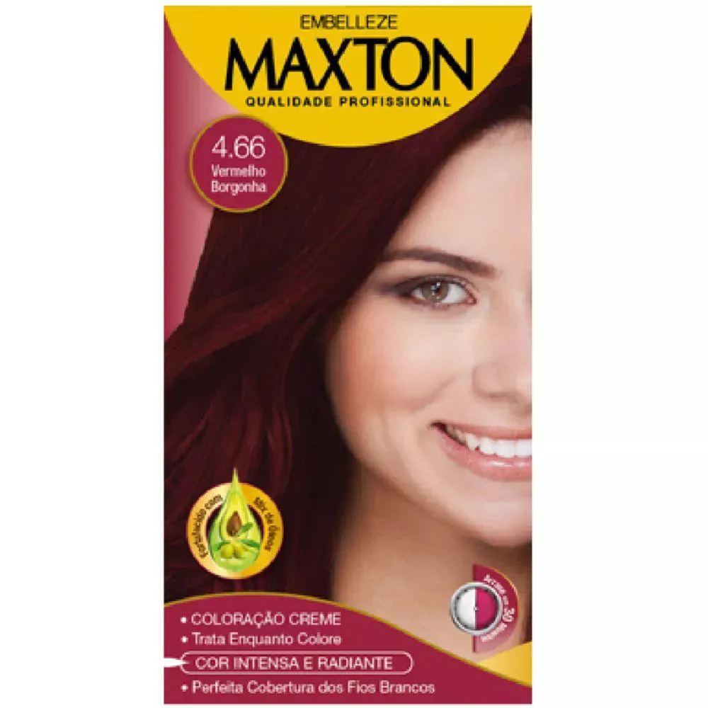 TINTURA MAXTON 4.66 VERMELHO BORGONHA (ESPECIAL)