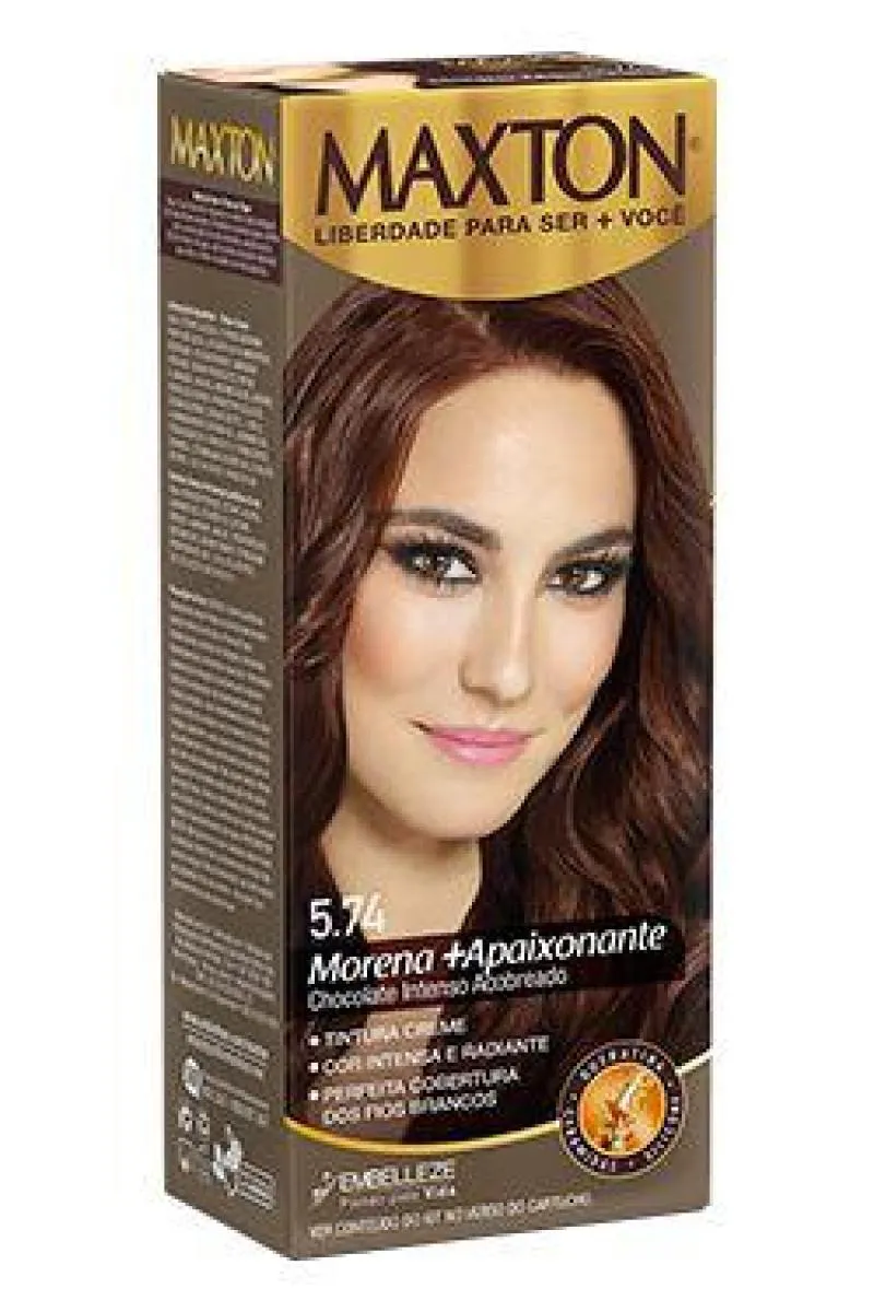 TINTURA MAXTON 5.74 CHOCOLATE INTENSO ACOBREADO