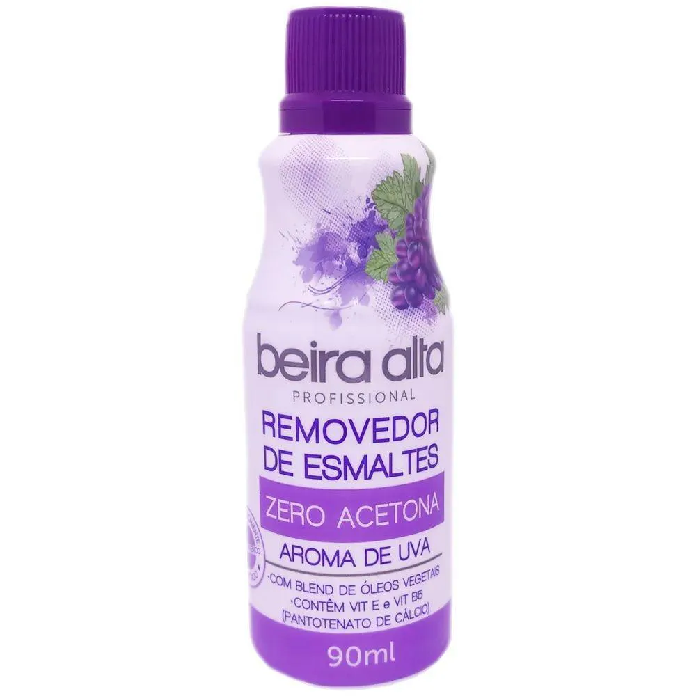 REMOVEDOR DE ESMALTES ZERO ACETONA BEIRA ALTA 90ML