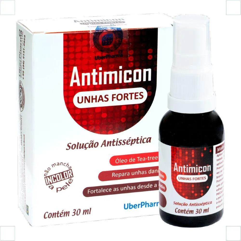 ANTIMICON SOLUCAO SPRAY ANTIMICOSES UNHAS 30ML UBERPHARMA