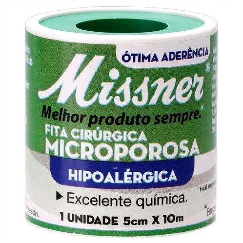 FITA MICROPOROSA MISSNER 5CM X 10M