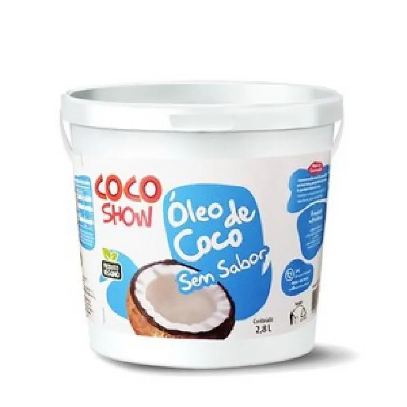 ÓLEO DE COCO SEM SABOR COCO SHOW BALDE 2,8 LITROS - COPRA