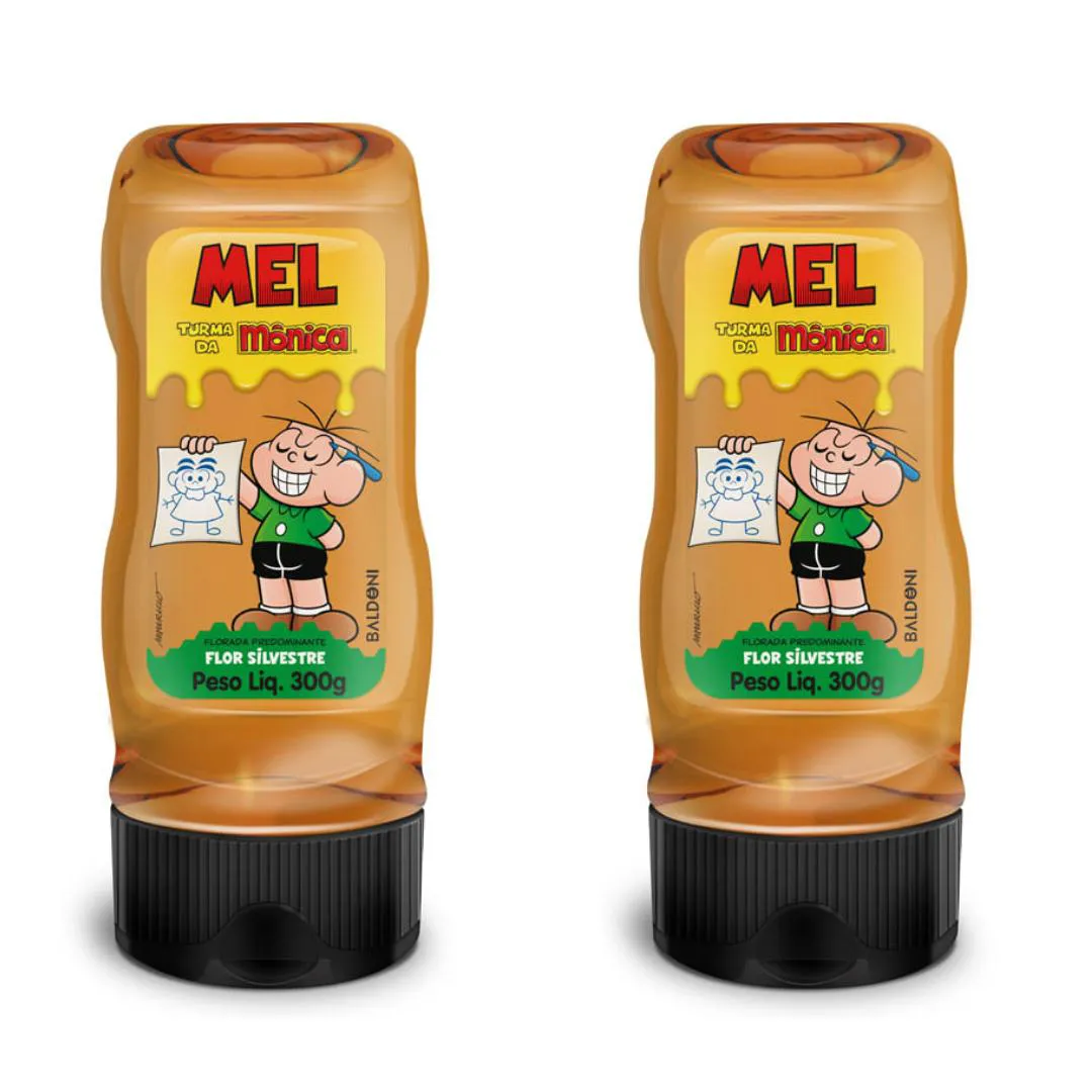 KIT 2UNI MEL TURMA DA MôNICA SILVESTRE 300GR - BALDONI