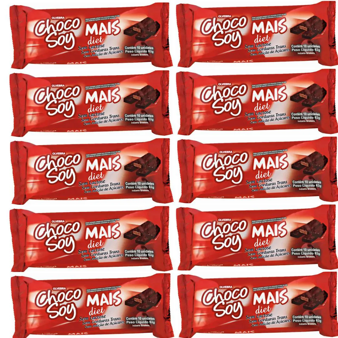 10UNI MAIS DIET 62GR - CHOCOSOY