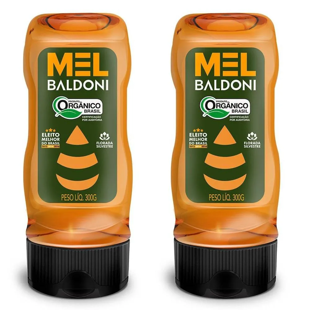KIT 2UNI MEL ORGâNICO 300GR - BALDONI