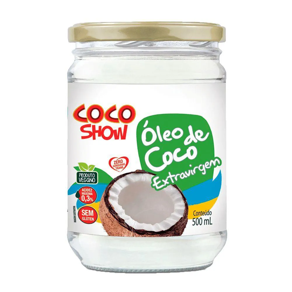 ÓLEO DE COCO EXTRAVIRGEM COCO SHOW 500ML - COPRA