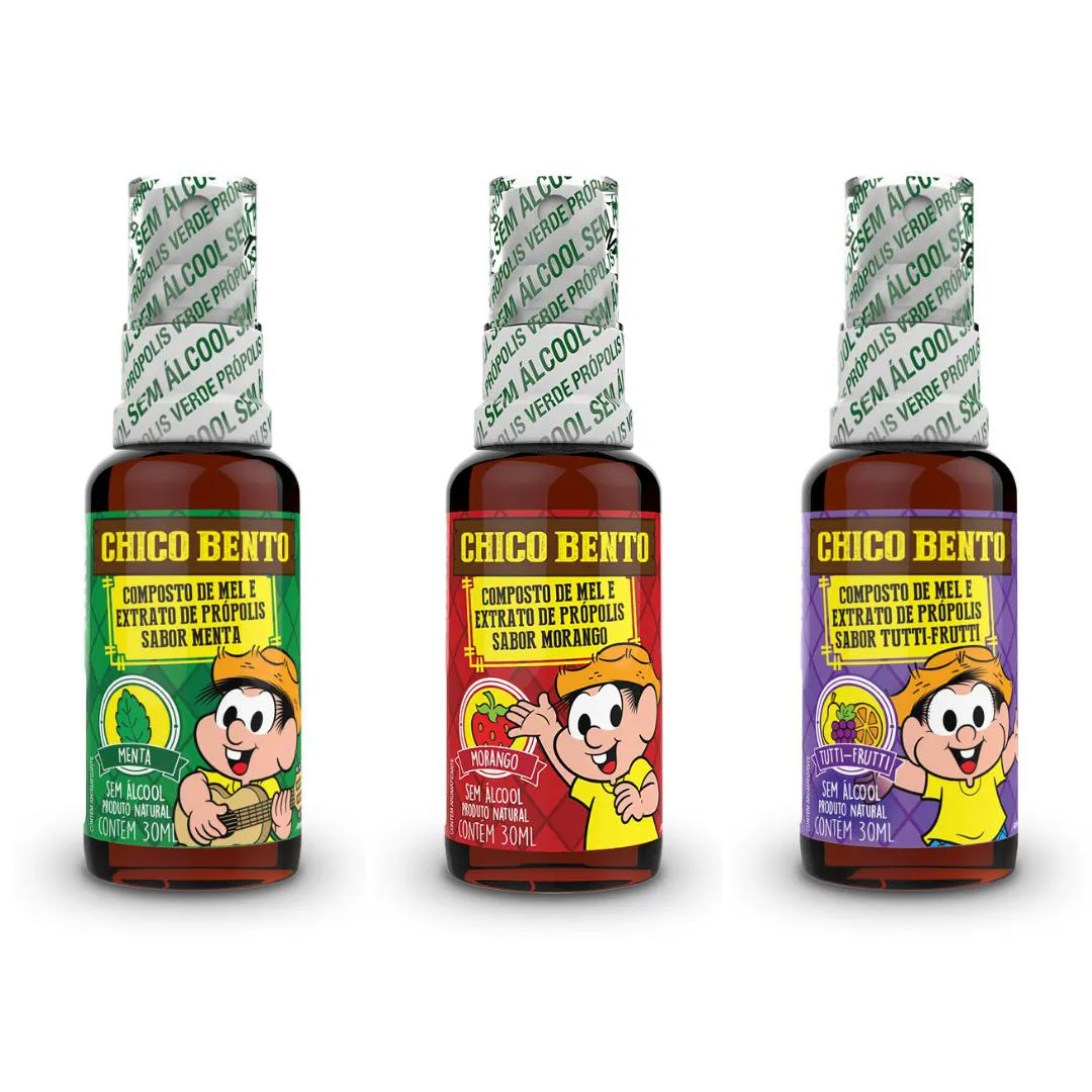 KIT PRóPION CHICO BENTO MENTA + MORANGO + TUTTI-FRUTTI - BALDONI
